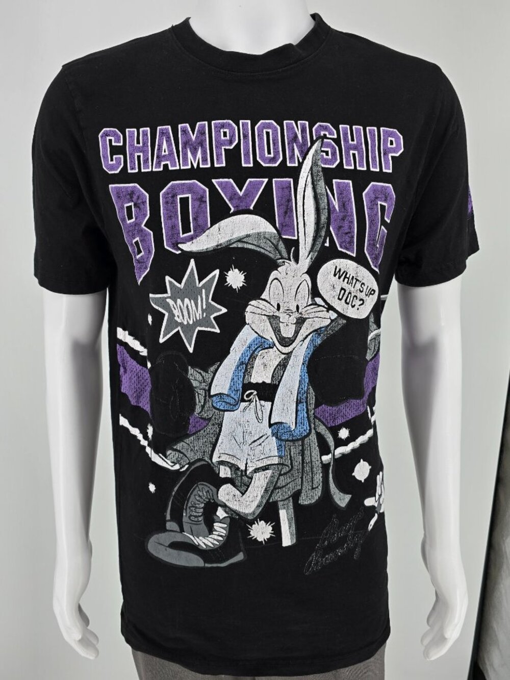 WCKD Good x Looney Tunes Bugs Bunny Championship Boxing Graphic T-Shirt (M)